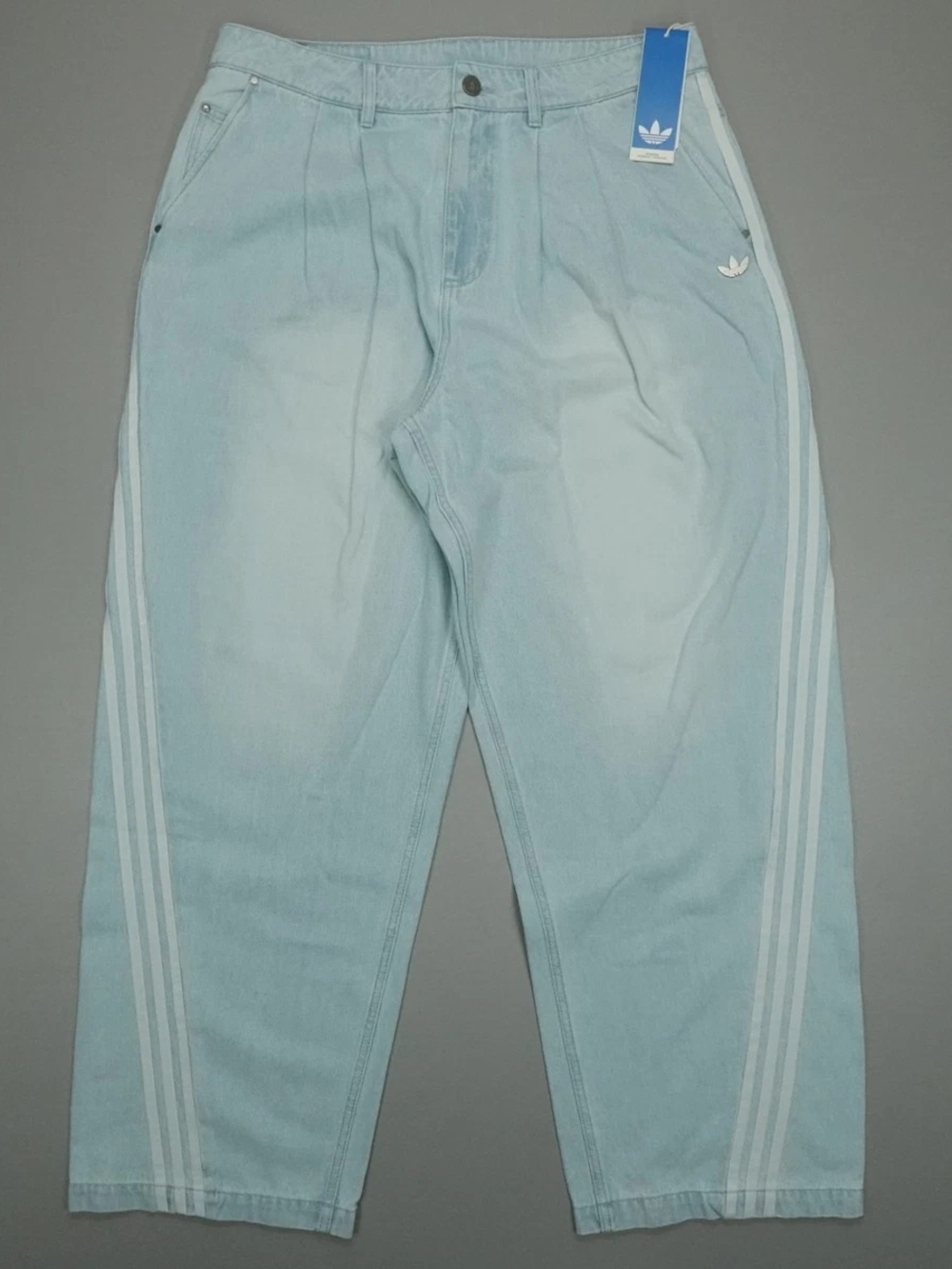 New Adidas Originals Adilenium Season 5 Loose Denim Pants Men's Sz 35 KX4822